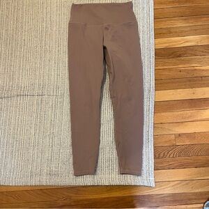 Varley EUC Dusty Pink Brown Leggings Medium 24 inch inseam